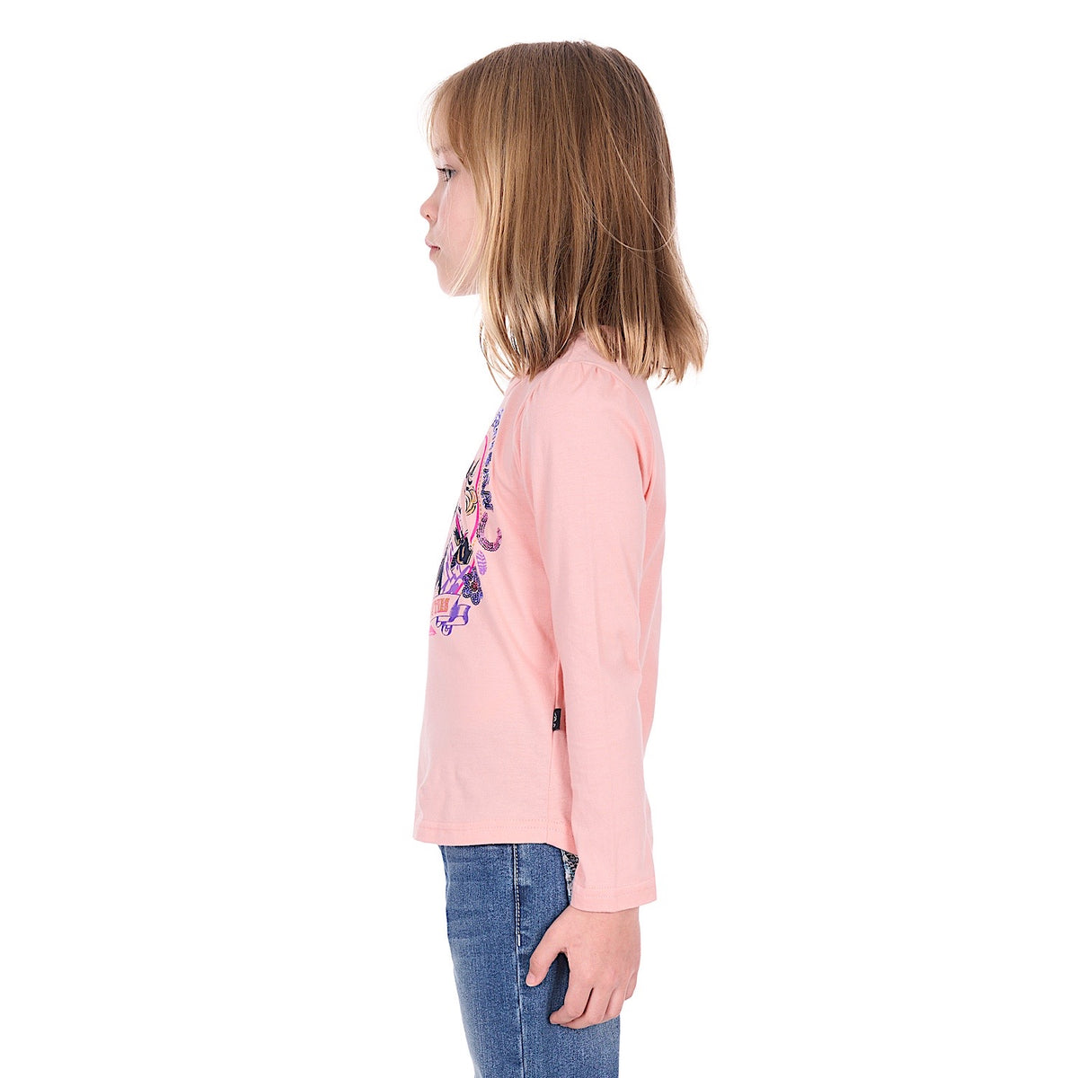 Pure Western Girl’s Danica Long Sleeve T-Shirt - Peach