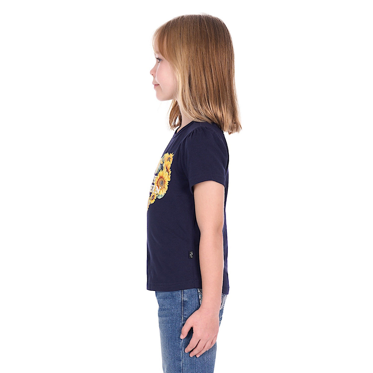 Pure Western Girl’s Marissa T-Shirt - Navy