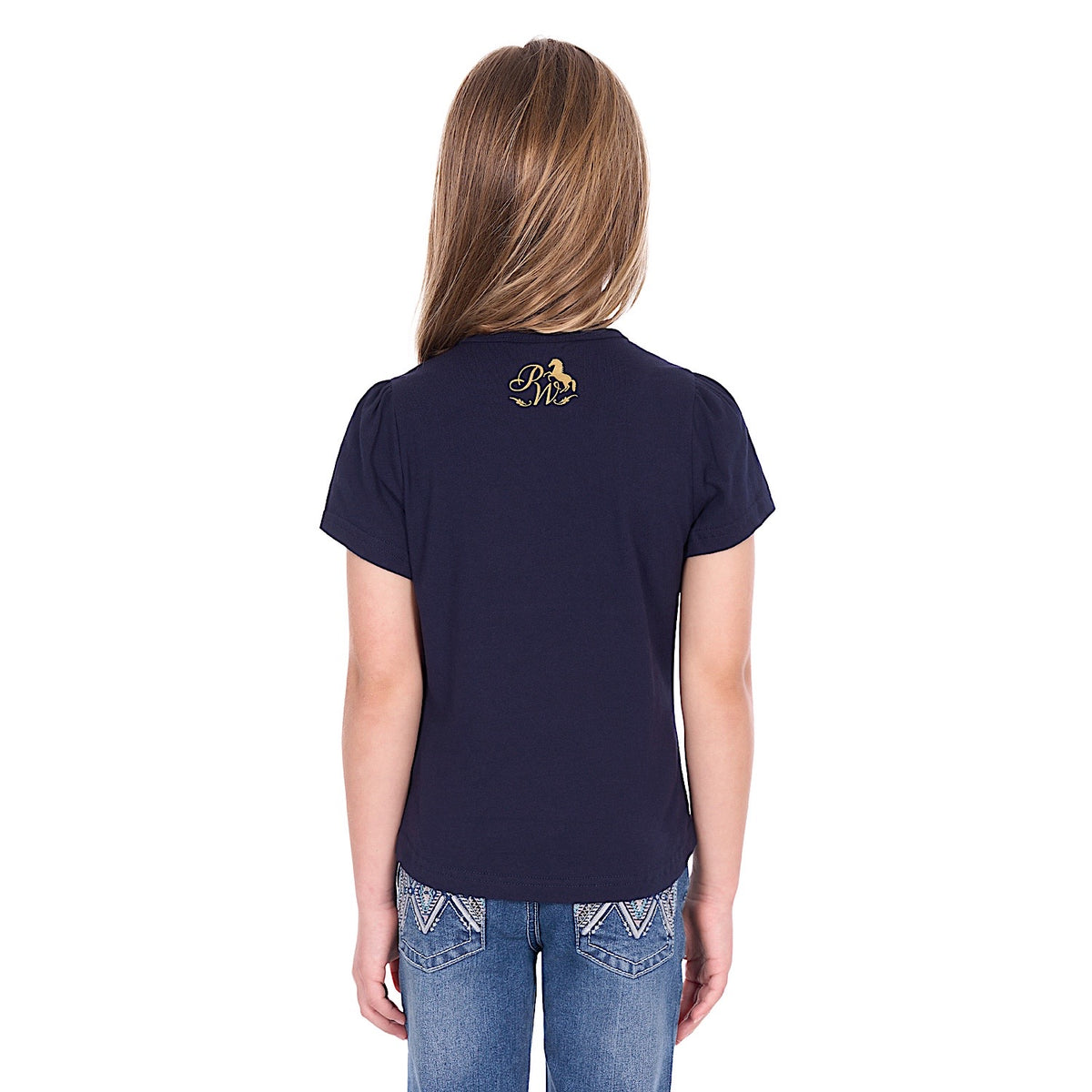 Pure Western Girl’s Marissa T-Shirt - Navy