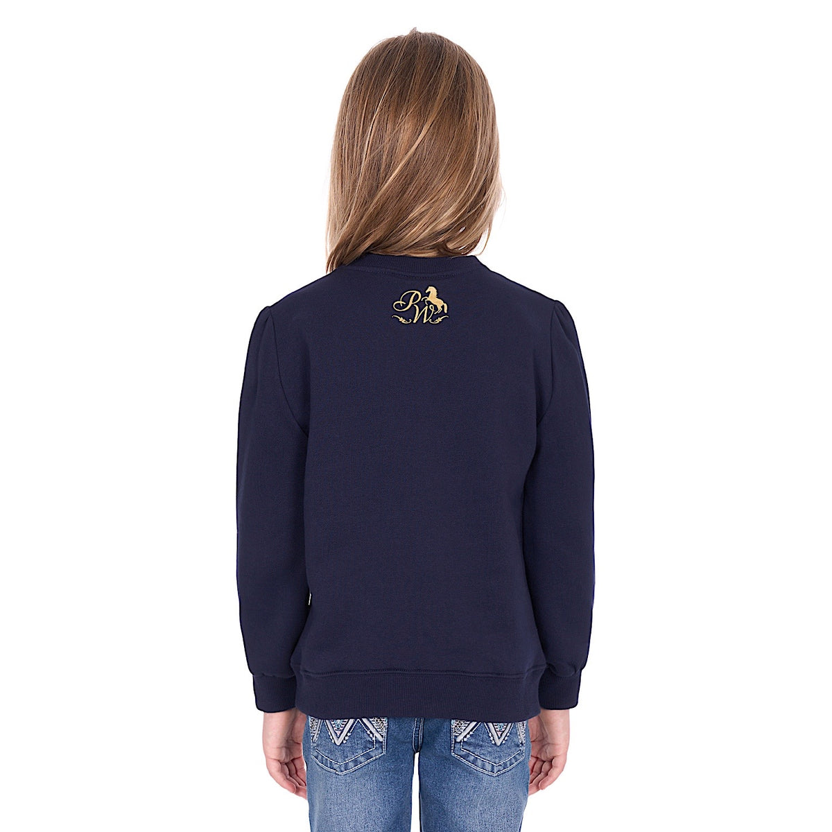Pure Western Girl’s Sandy Crew - Navy