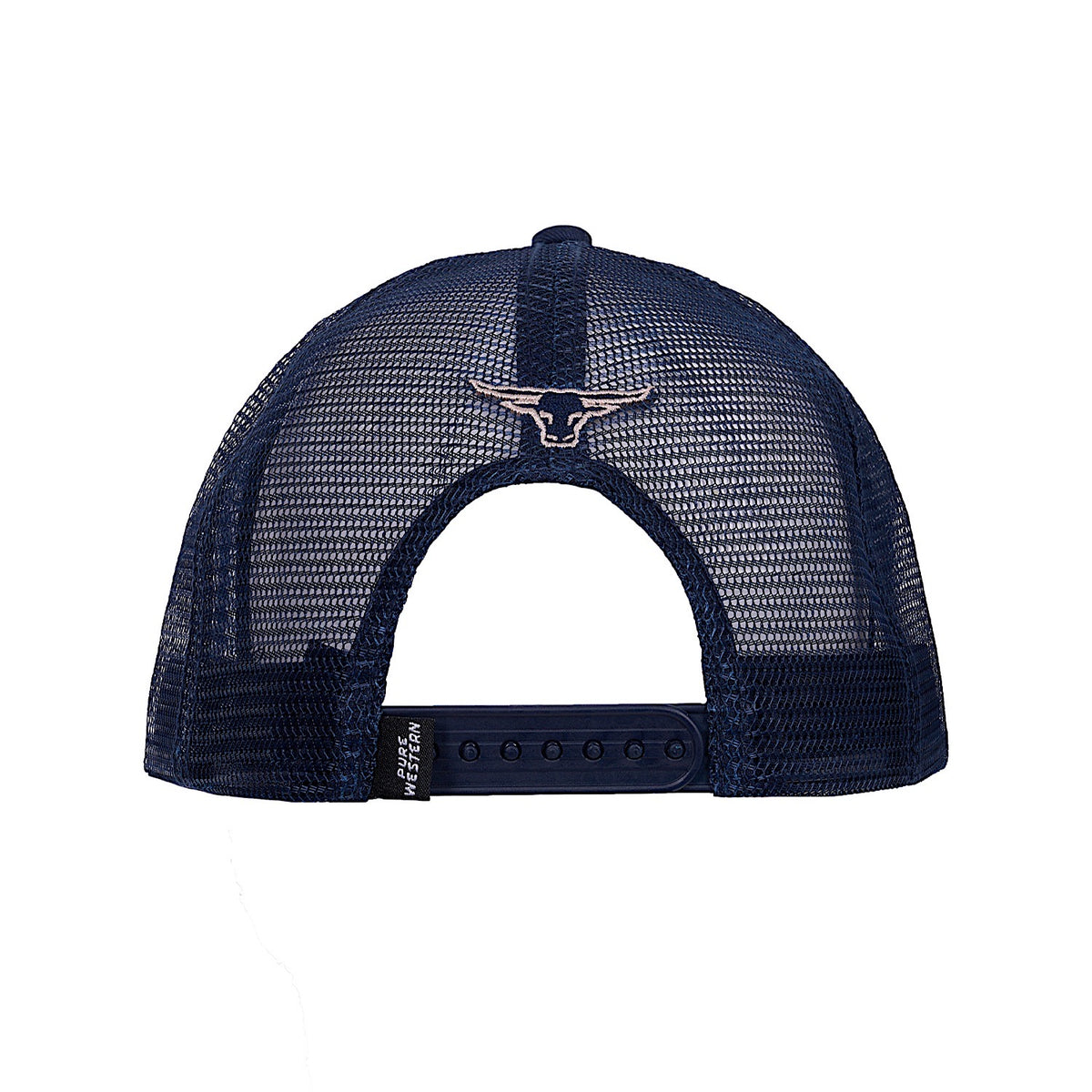 Pure Western Oscar HP Trucker Cap - Navy/Tan