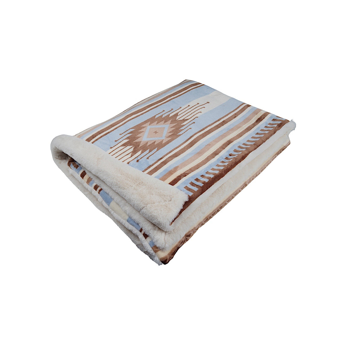 Pure Western Ellery Blanket - Natural/Blue