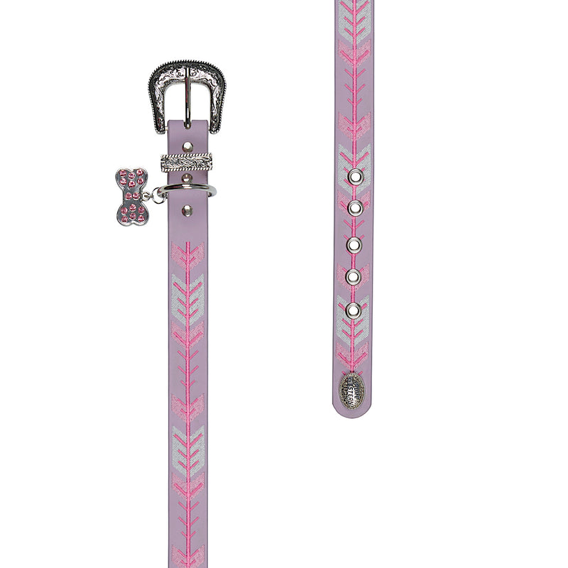 Pure Western Kaira Dog Collar - Lilac