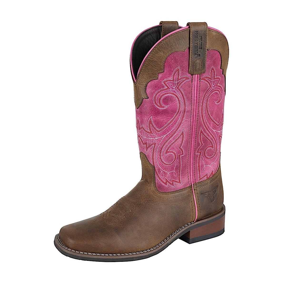 Pure Western Women’s Beasley Boot - Oil Distressed Brown/Pink