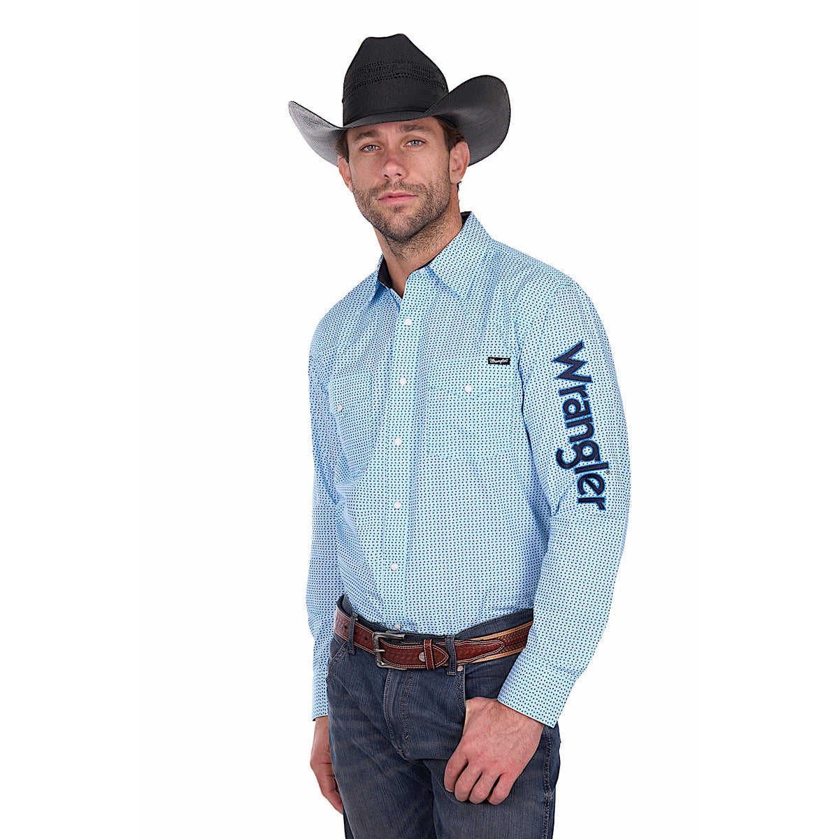 Wrangler Men’s Lee Logo Shirt - Blue/Navy
