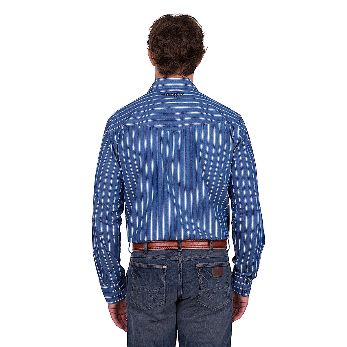 Wrangler Men’s Roy Shirt - Denim/White