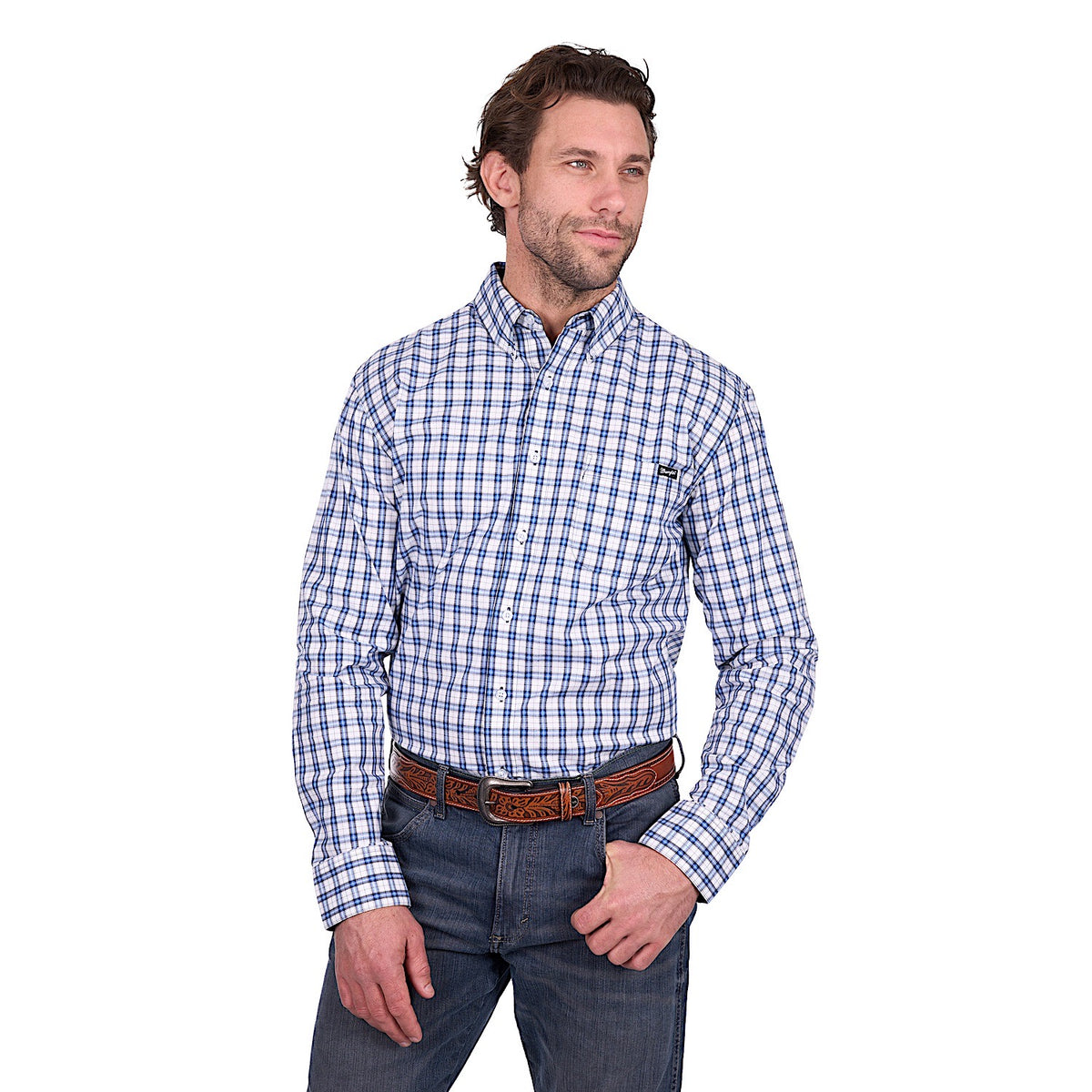 Wrangler Men’s Bob Shirt - Navy/Blue