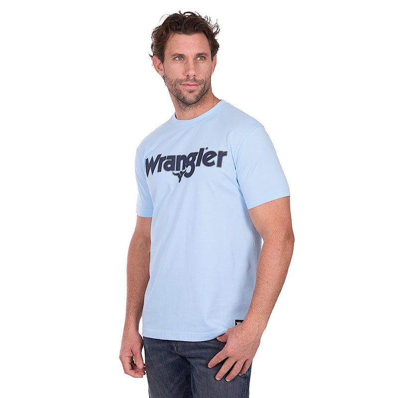 Wrangler Men’s Blake T-Shirt - Light Blue
