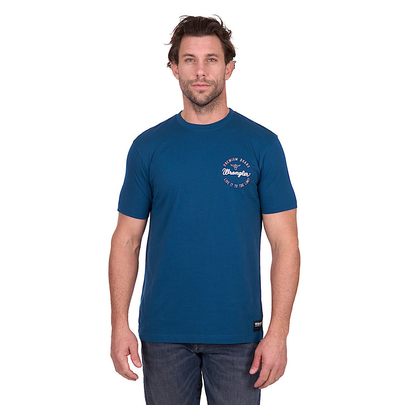 Wrangler Men’s Mario T-Shirt - Denim