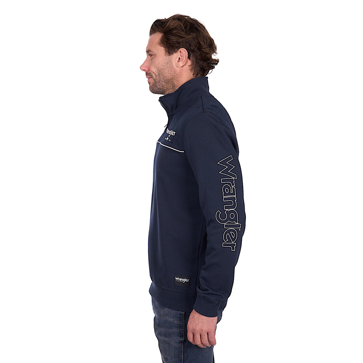 Wrangler Men’s Dale 1/4 Zip Pullover - Navy