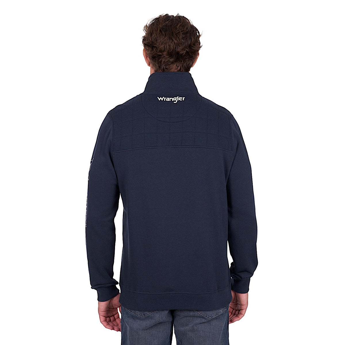 Wrangler Men’s Dale 1/4 Zip Pullover - Navy