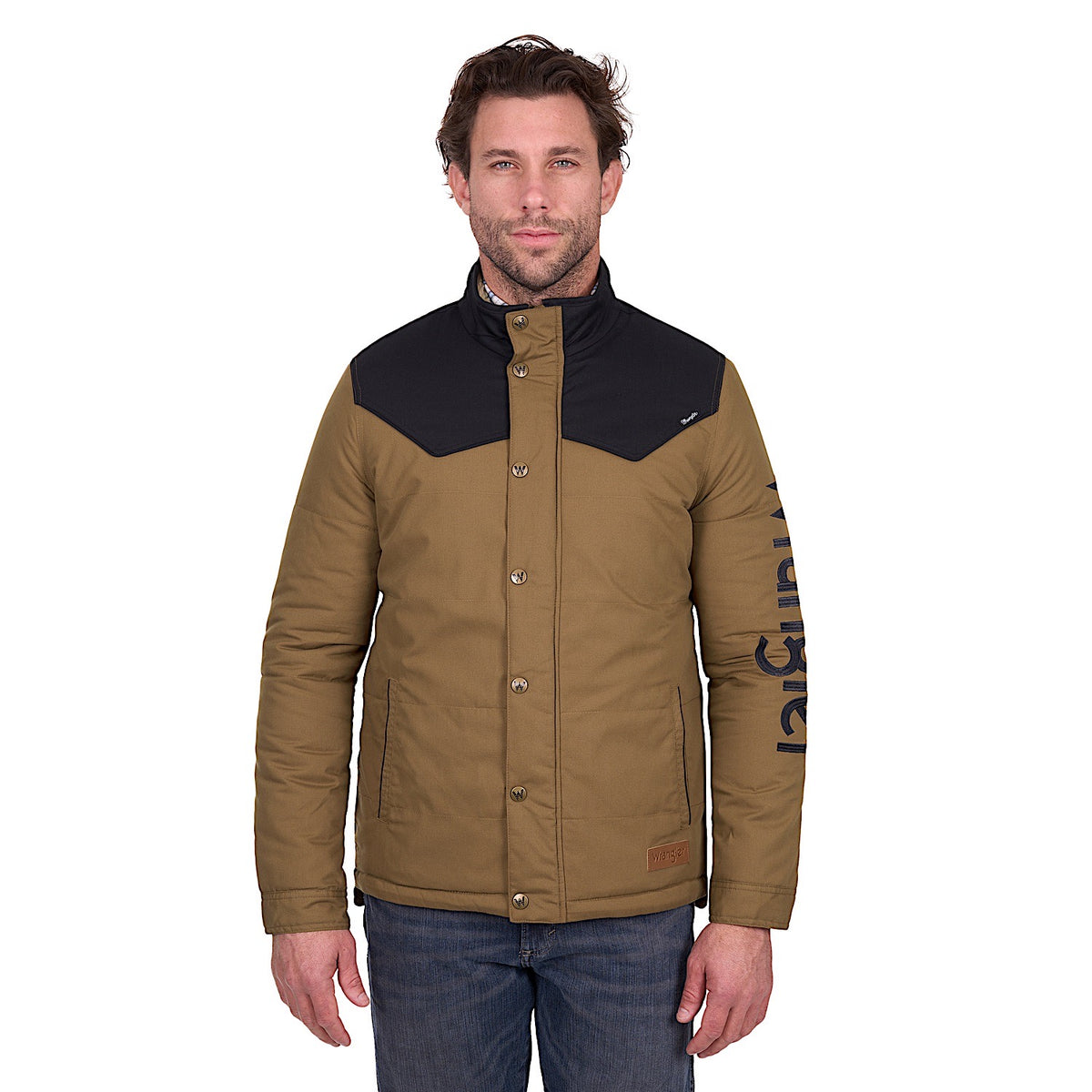 Wrangler Men’s Ruben Jacket - Dark Tan/Black
