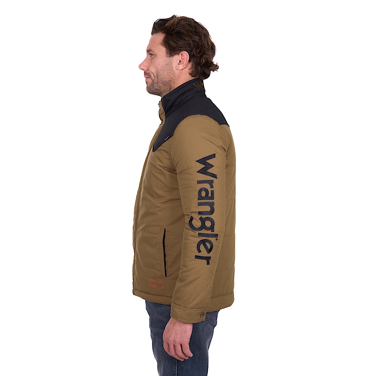 Wrangler Men’s Ruben Jacket - Dark Tan/Black