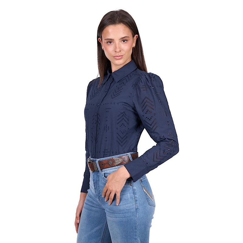 Wrangler Women’s Lily Shirt - Navy