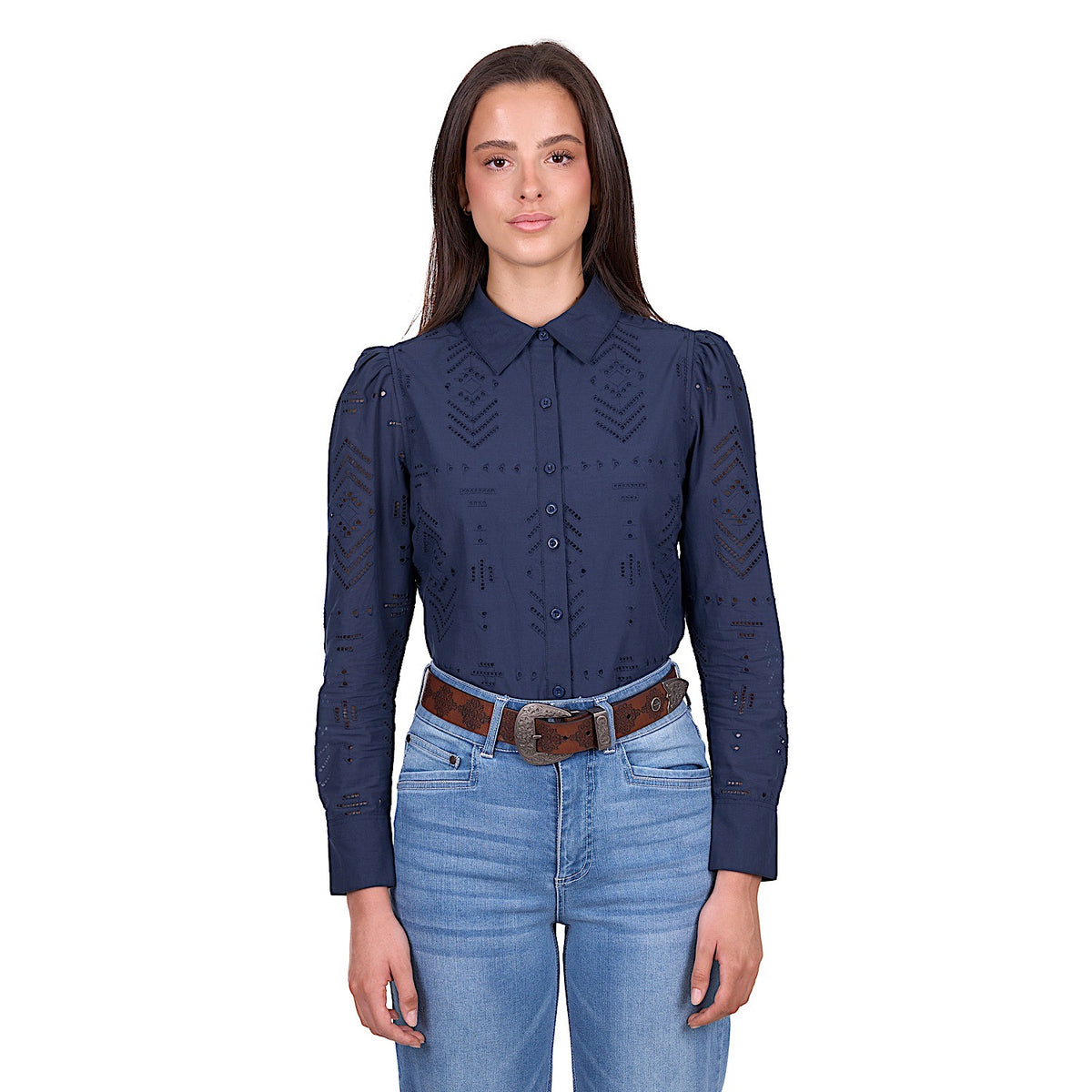 Wrangler Women’s Lily Shirt - Navy