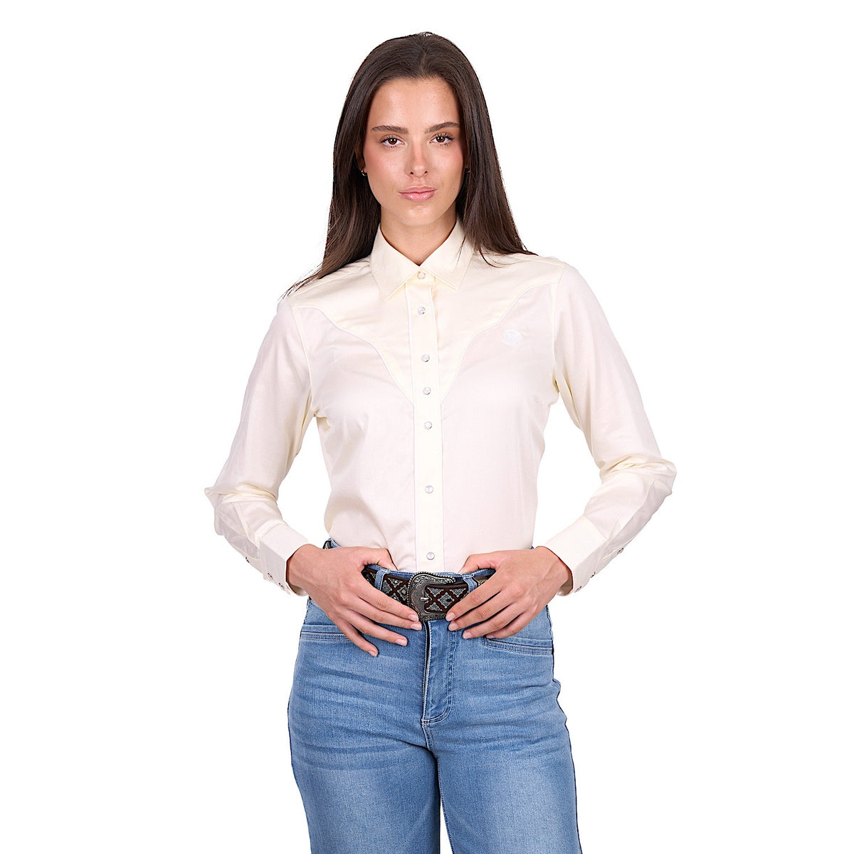 Wrangler Women’s Bridget Western Shirt - Cream