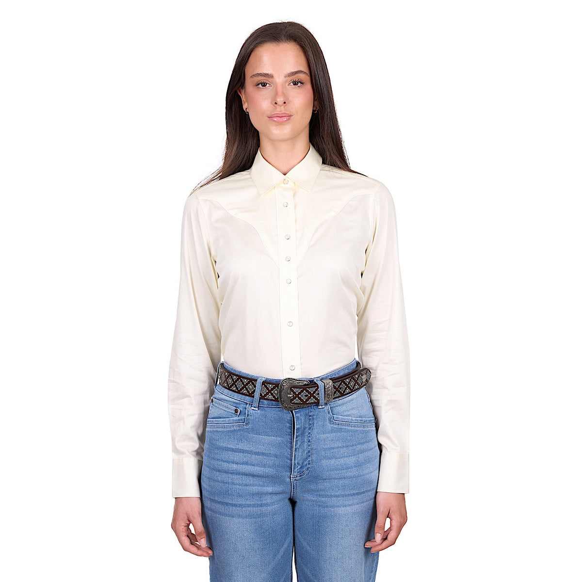 Wrangler Women’s Bridget Western Shirt - Cream