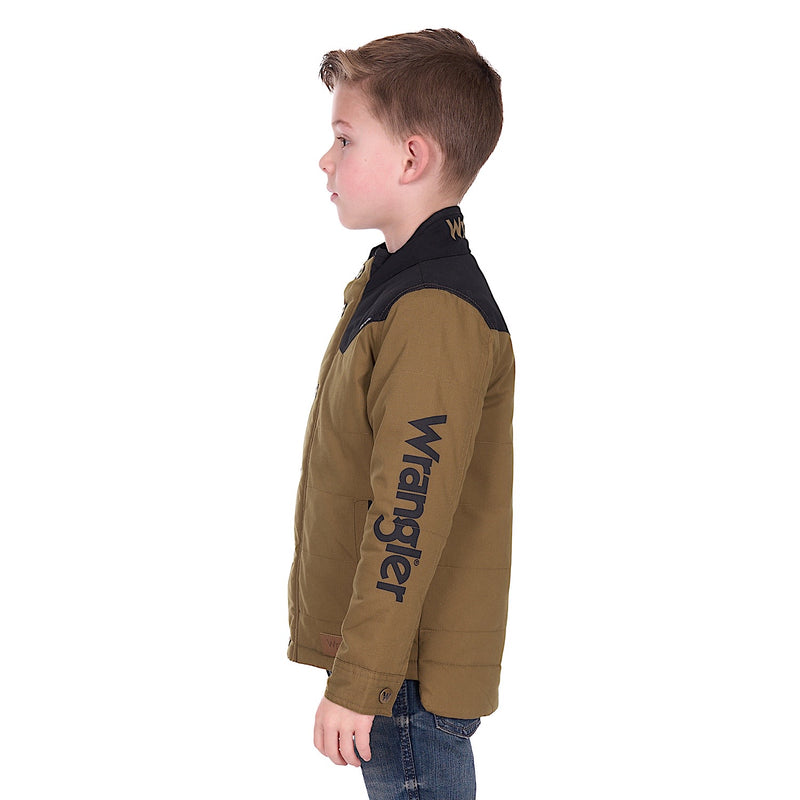 Wrangler Ruben Jacket - Dark Tan/Black