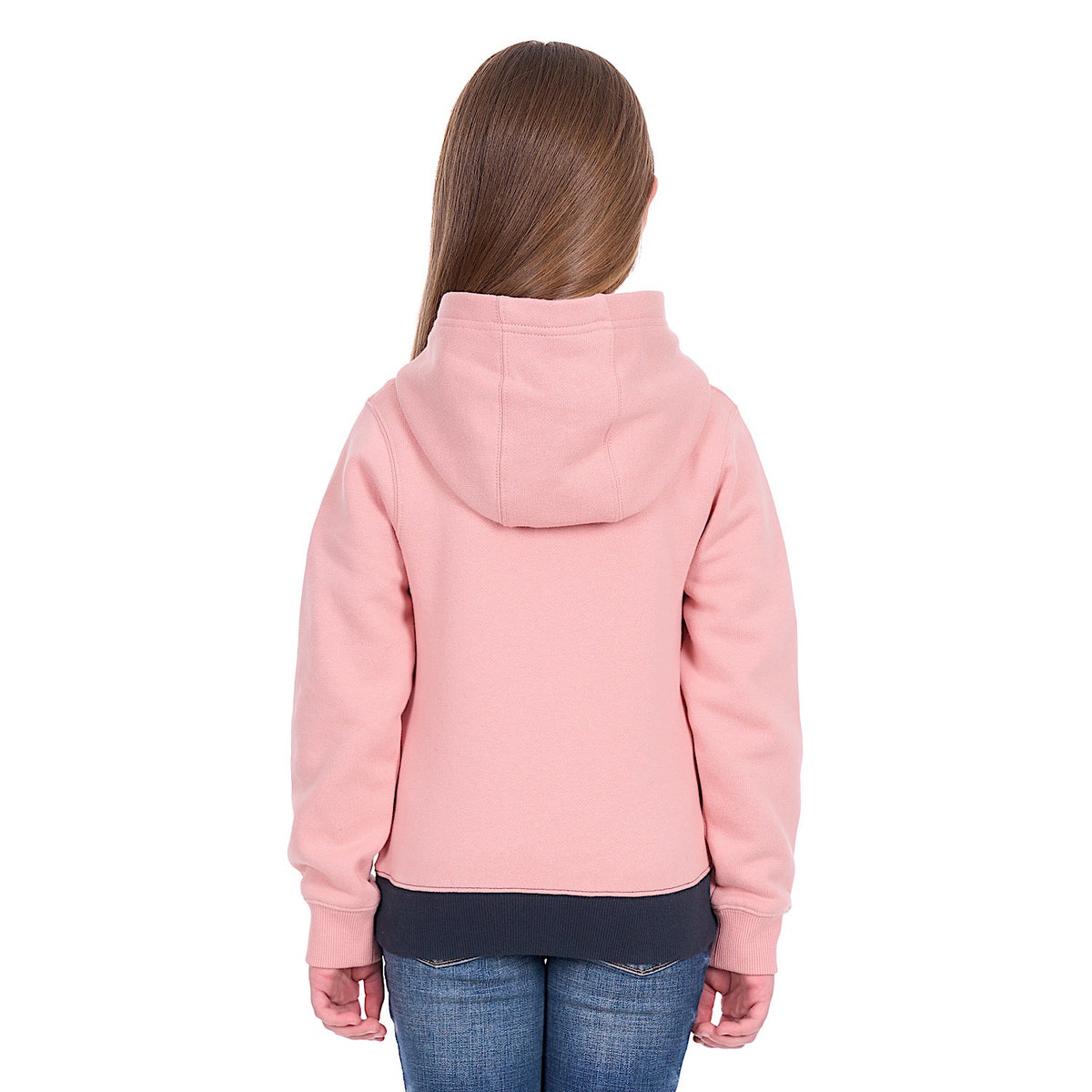 Wrangler Girl’s Brooke Pullover Hoodie - Rose/Navy