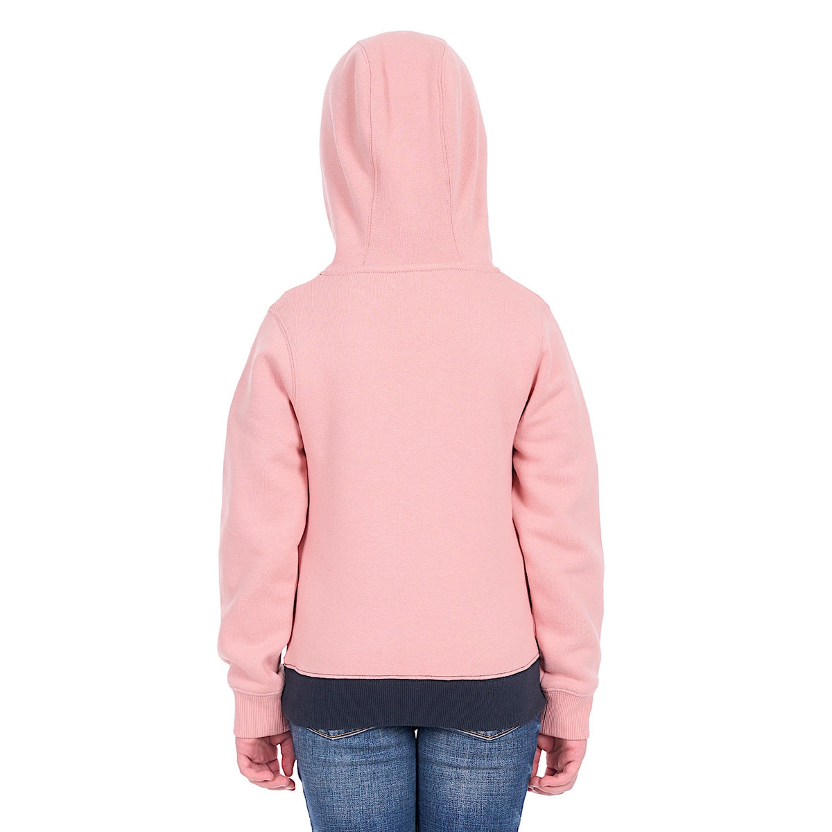 Wrangler Girl’s Brooke Pullover Hoodie - Rose/Navy