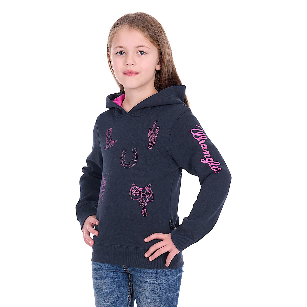 Wrangler Girl’s Mallory Hoodie - Navy