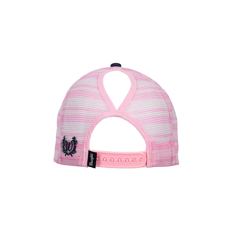 Wrangler Darla HP Ponytail Trucker Cap - Navy/Pink
