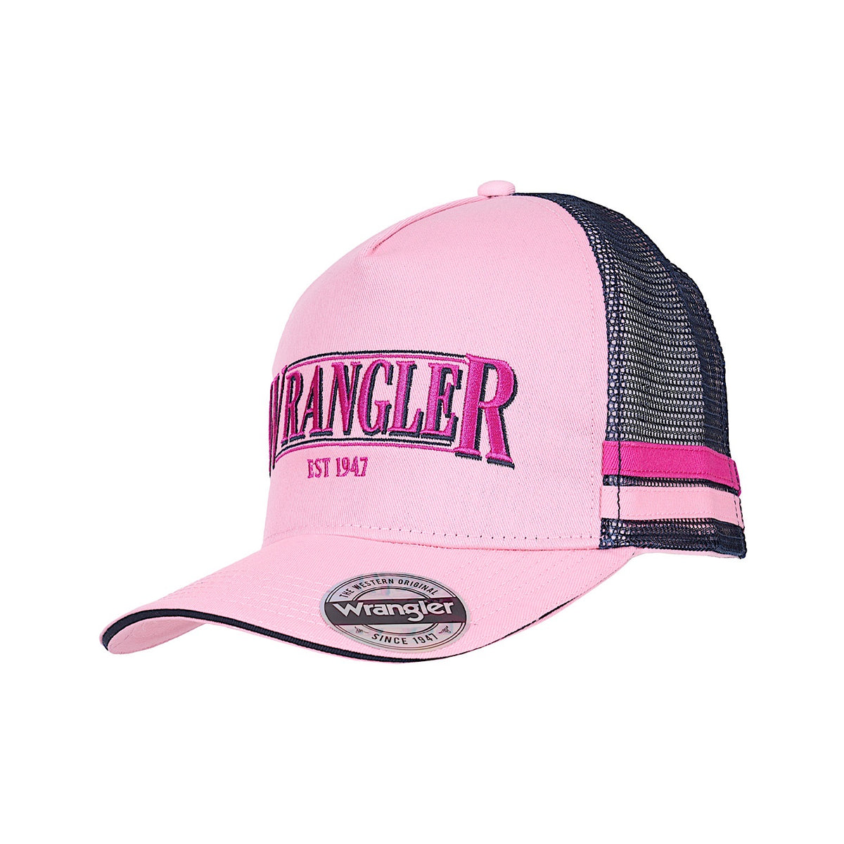 Wrangler Annabelle HP Trucker Cap - Pink/Navy