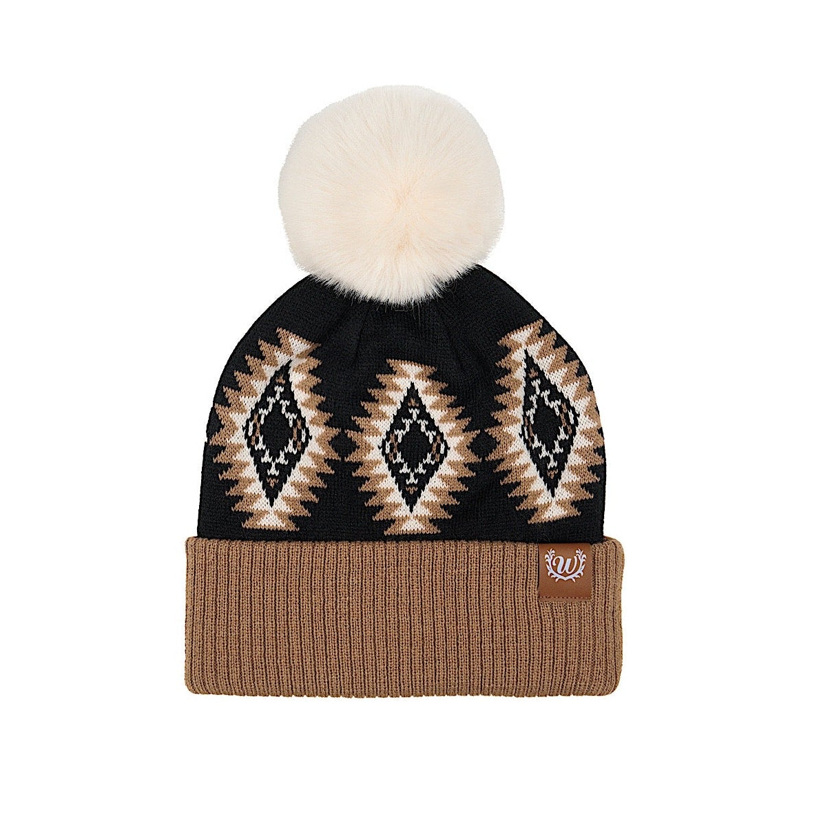 Wrangler Kate Beanie - Black/Chocolate