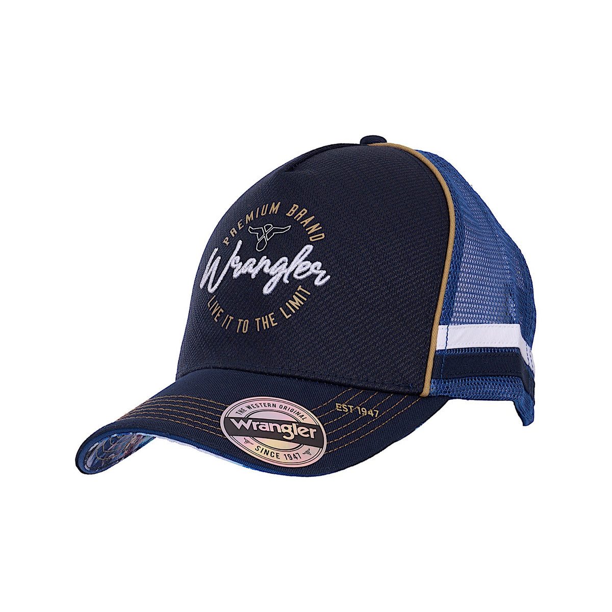 Wrangler Mario HP Trucker Cap - Navy/Denim