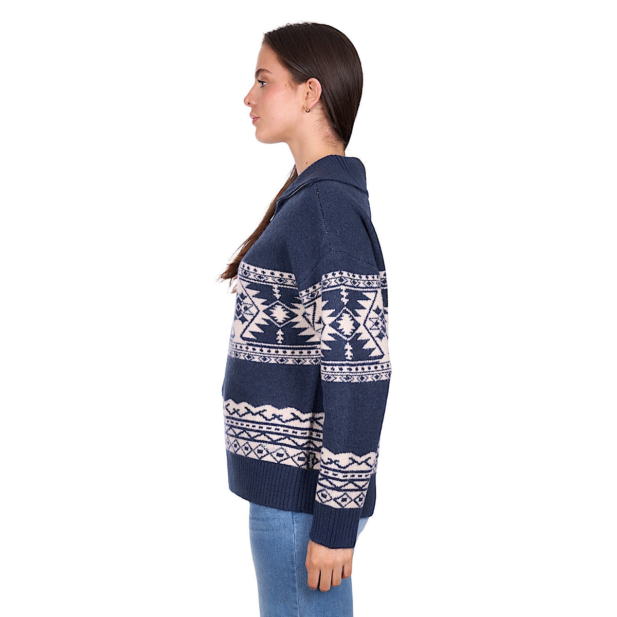Wrangler Women’s Lacey 1/4 Pullover - Navy