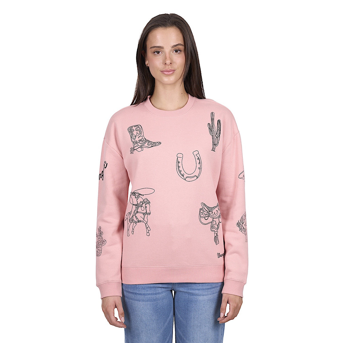 Wrangler Women’s Mallory Crew - Rose