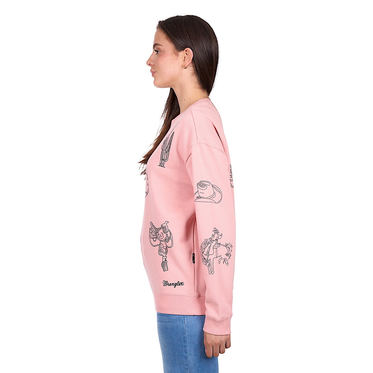 Wrangler Women’s Mallory Crew - Rose