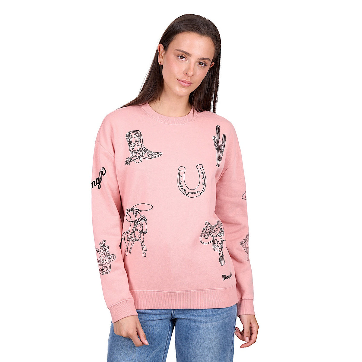 Wrangler Women’s Mallory Crew - Rose