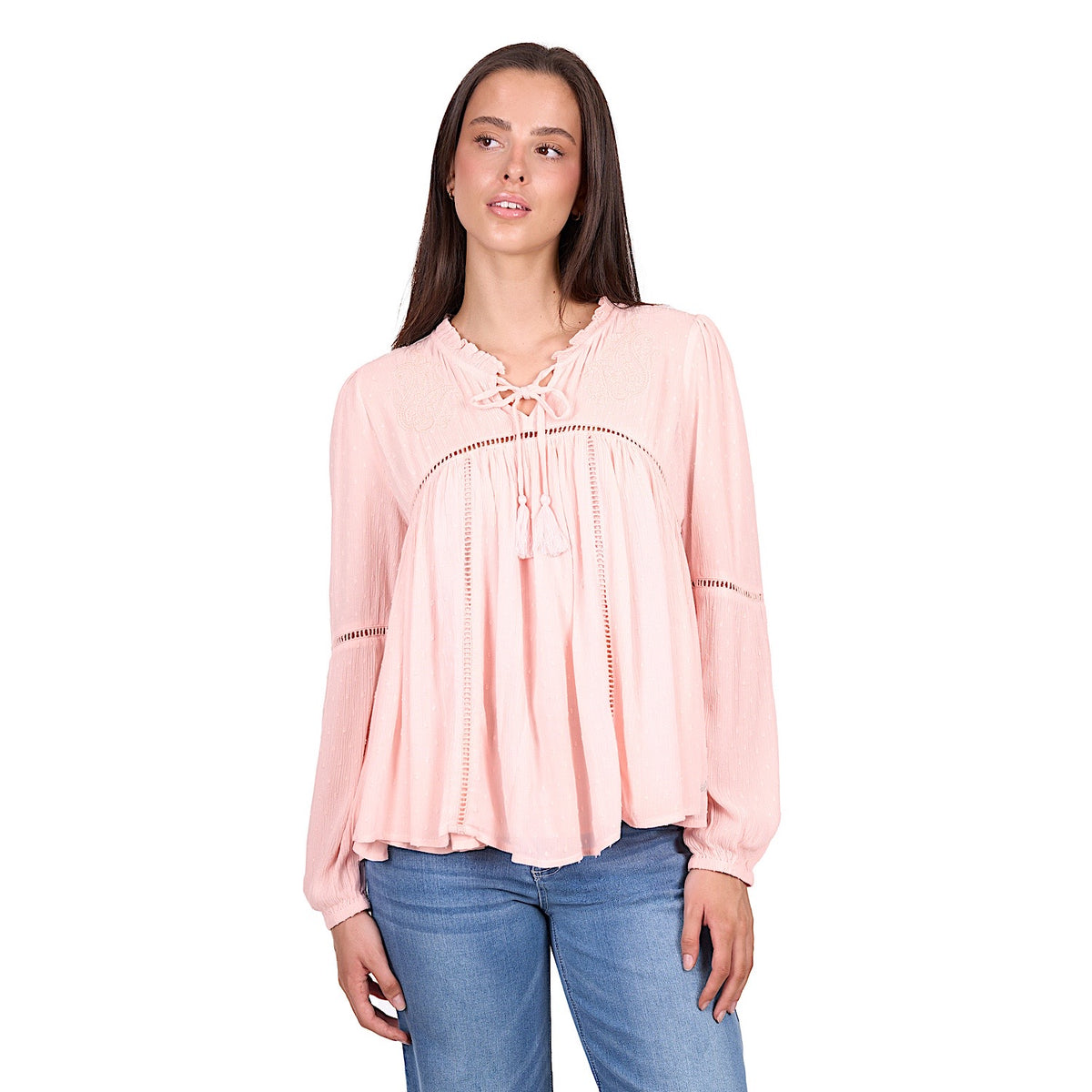 Wrangler Women’s Elissa Blouse - Blush