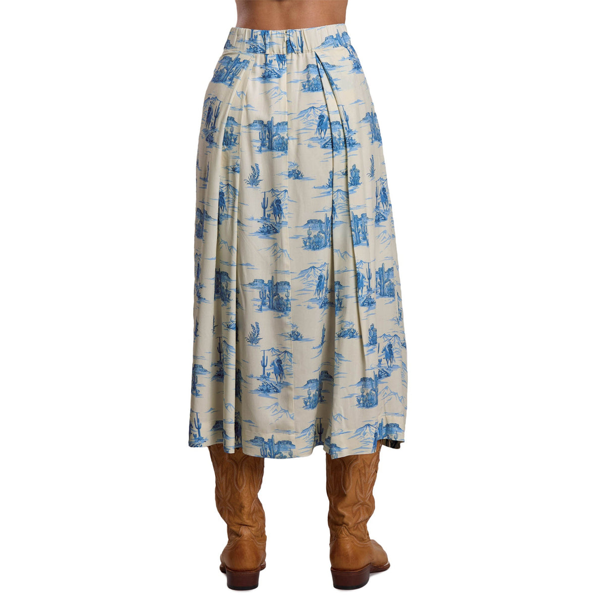 Stetson Women's Indigo Trail Skirt - White / Blue