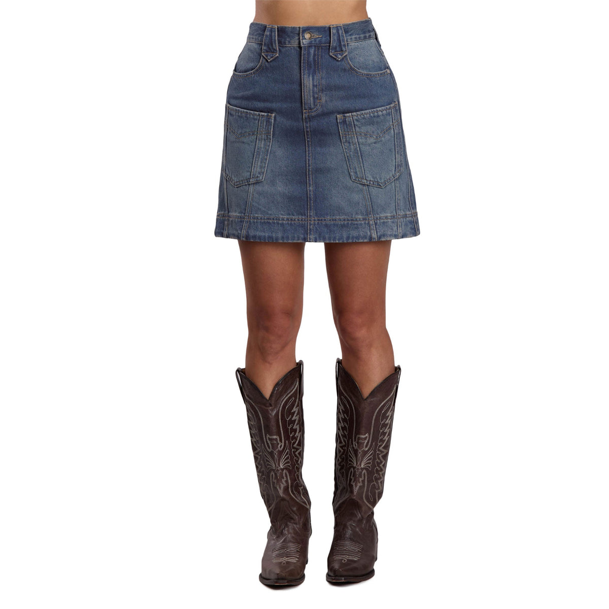 Stetson Women's Summer I Denim Mini Skirt - Blue
