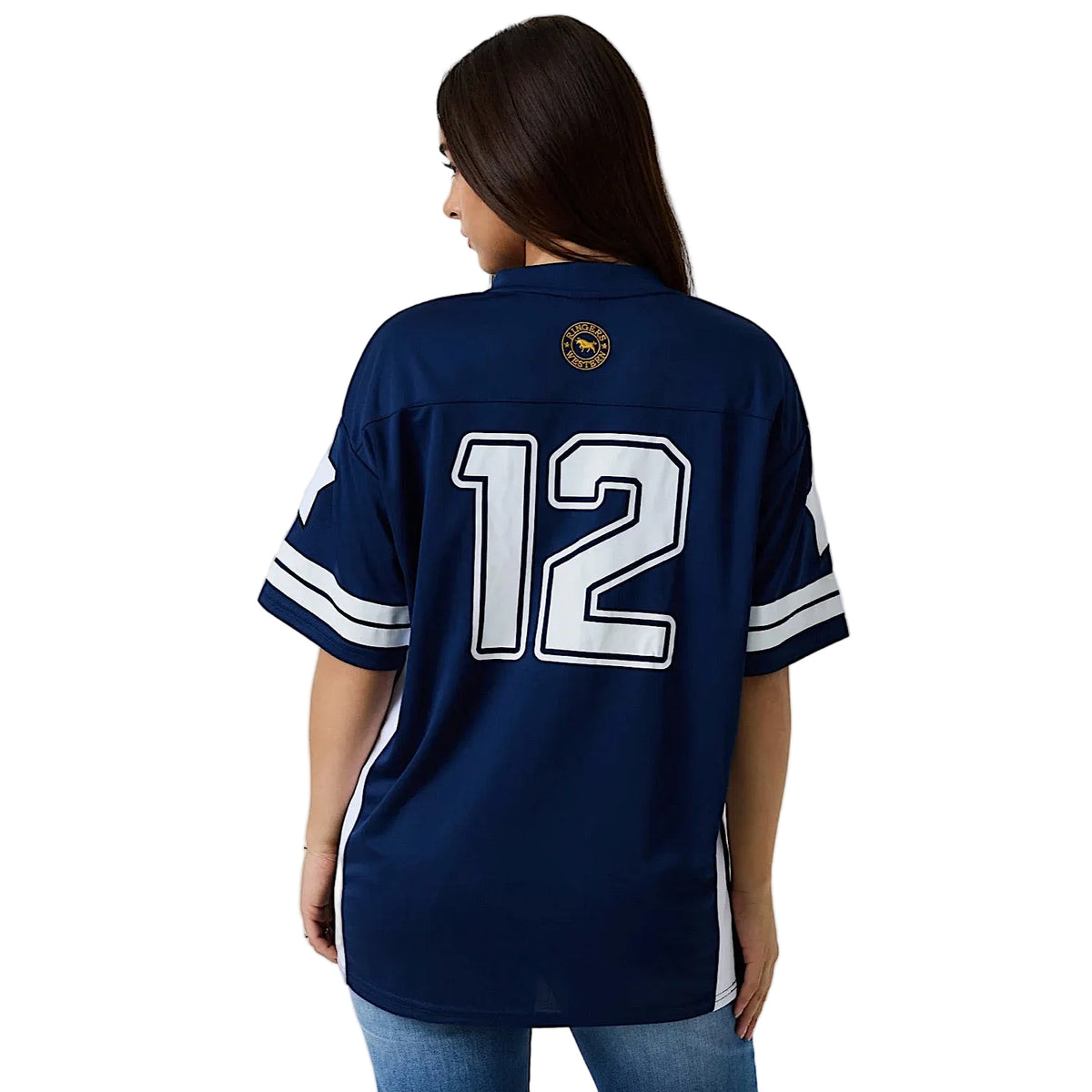 Ringers Western Unisex Since 2012 Ringers Football Jersey - College Navy/White