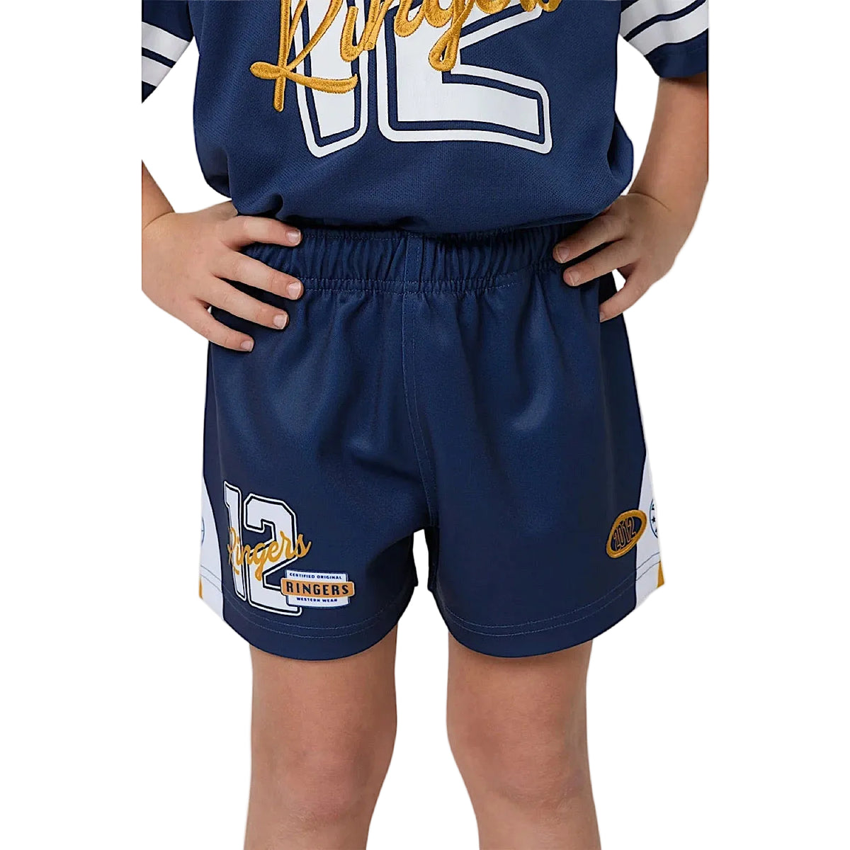 Ringers Western Kid's Since 2012 Footy Short - College Navy