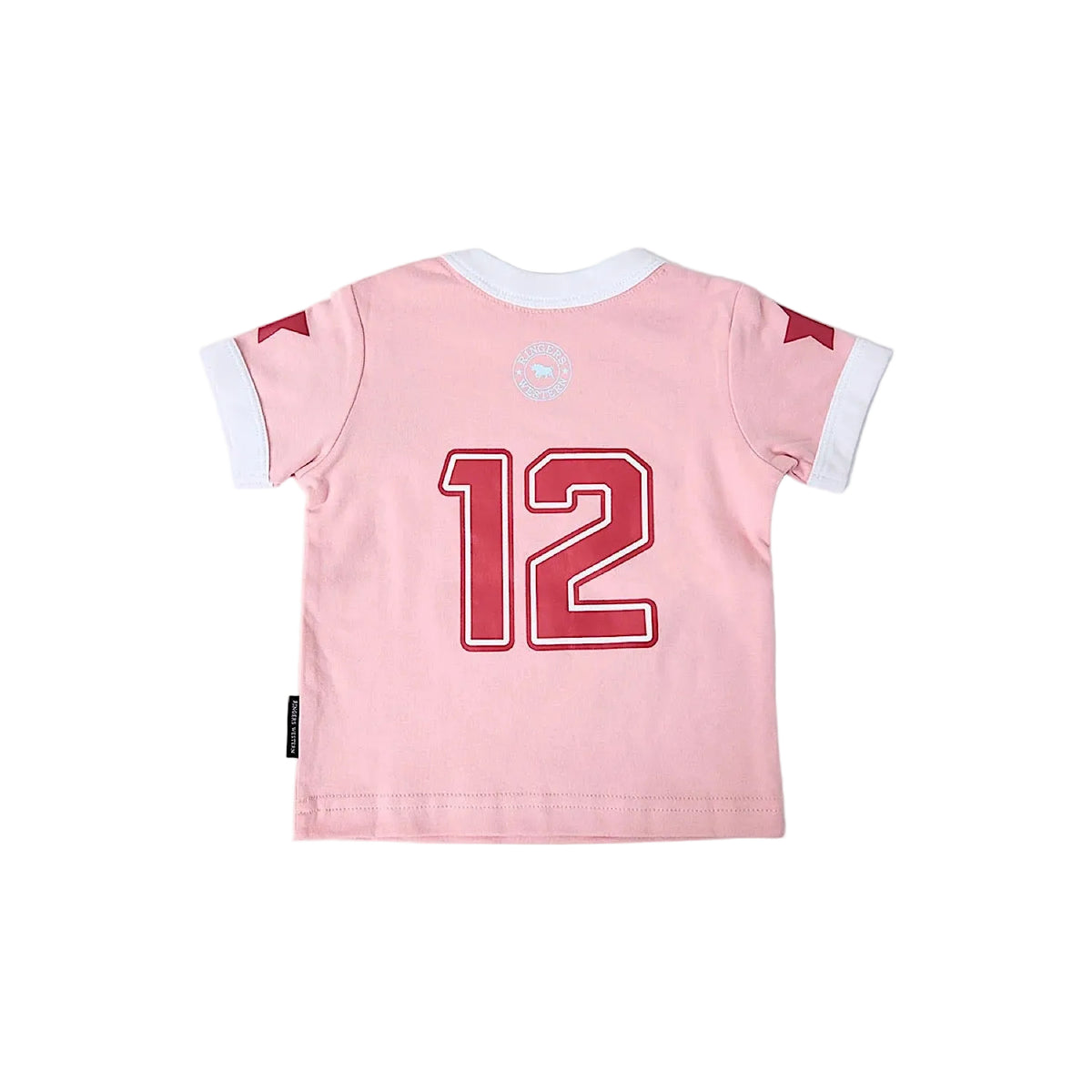 Ringers Western Babies Since 2012 Bambino Football Jersey - Pink/White