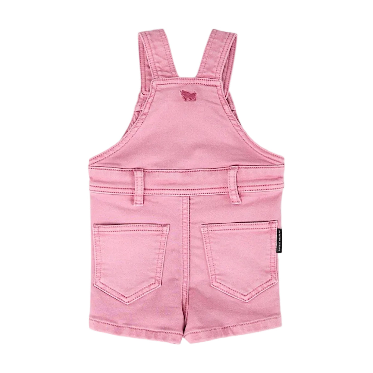 Ringers Western Babies Barnyard Buddies Shorts Overalls - Pink