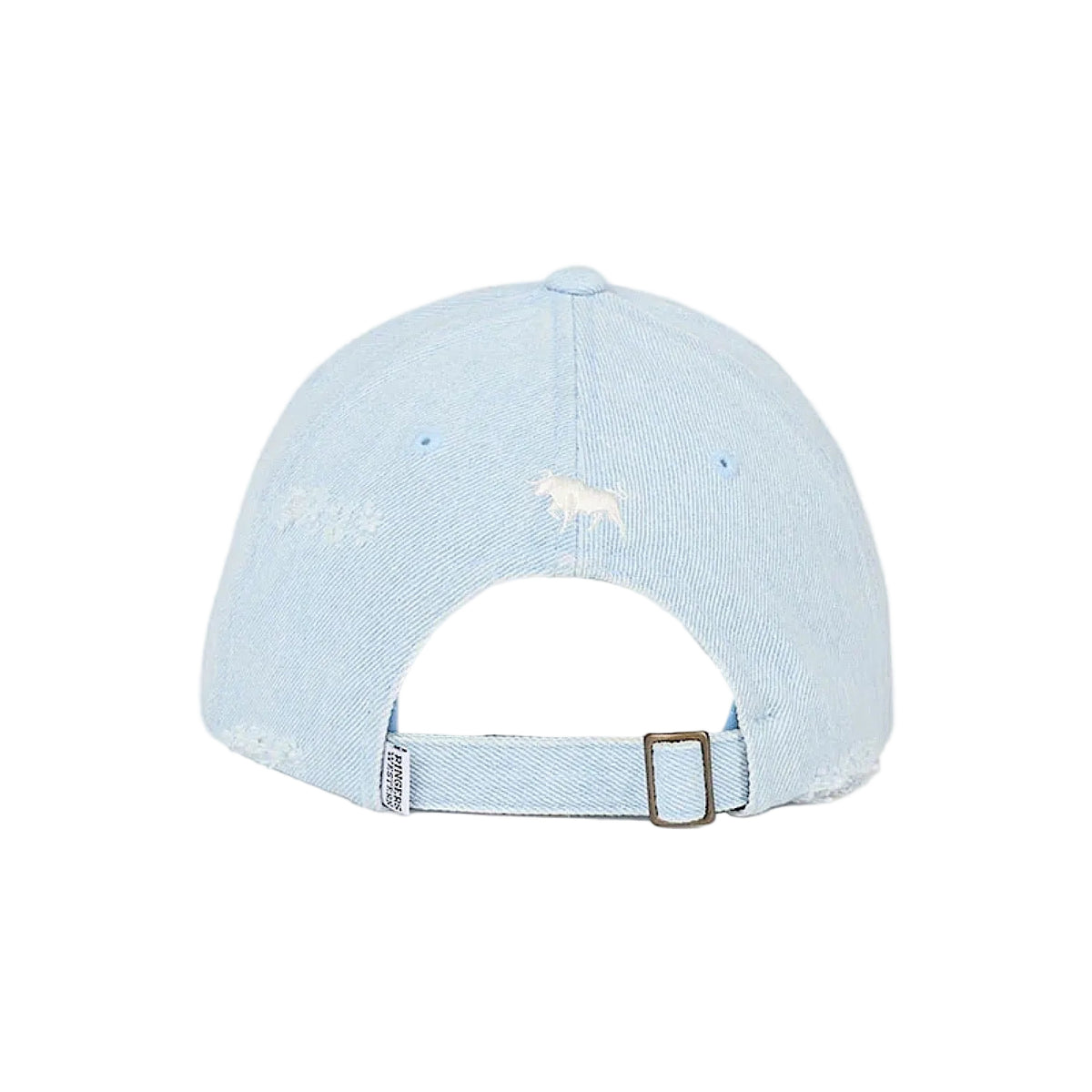 Ringers Western Distressed Denim Baseball Cap - Vintage Light Blue