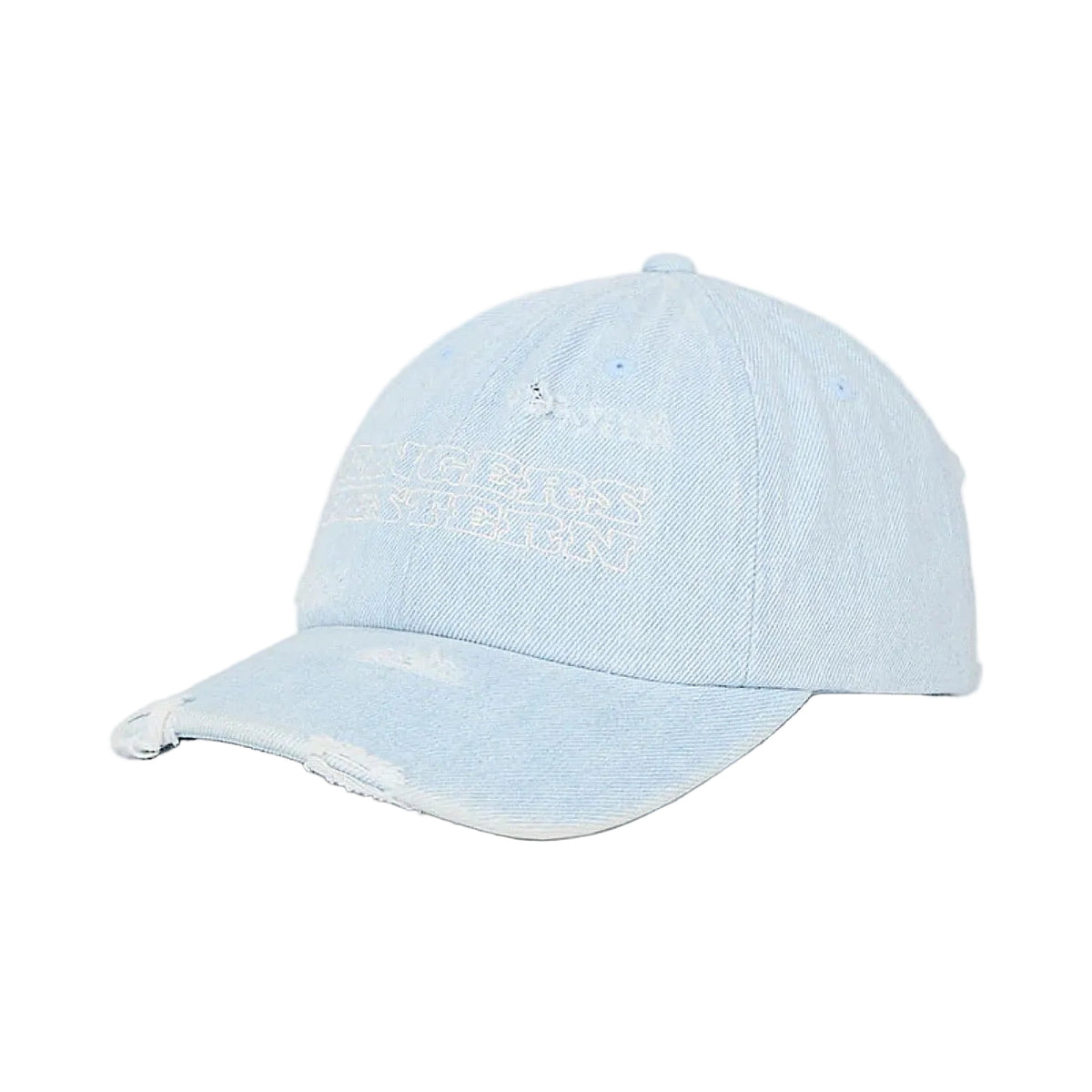 Ringers Western Distressed Denim Baseball Cap - Vintage Light Blue