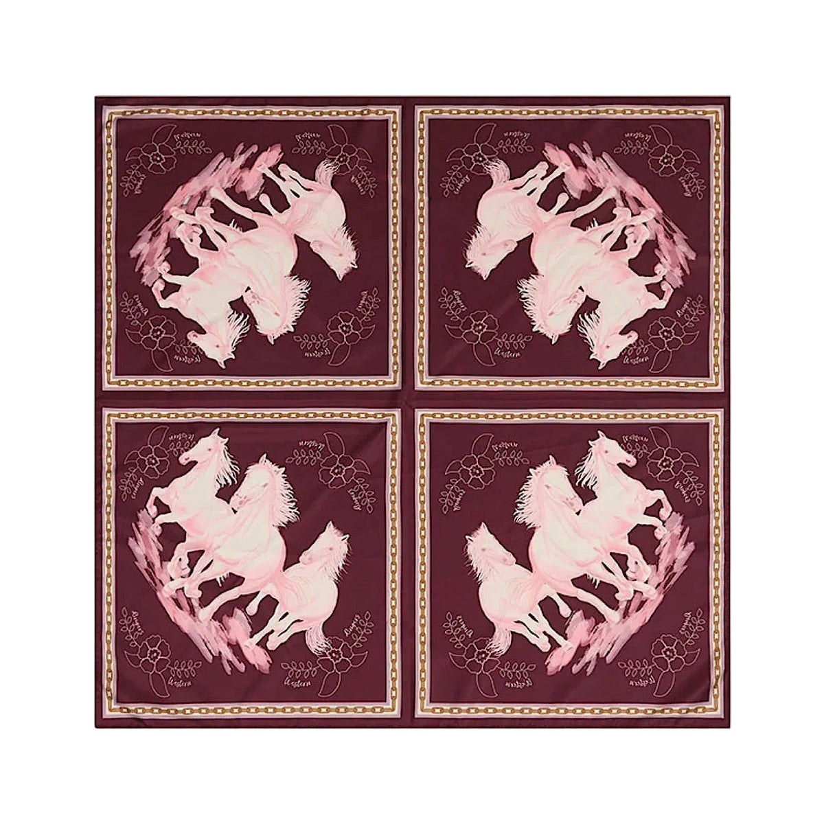 Ringers Western Wildhorses Scarf - Plum