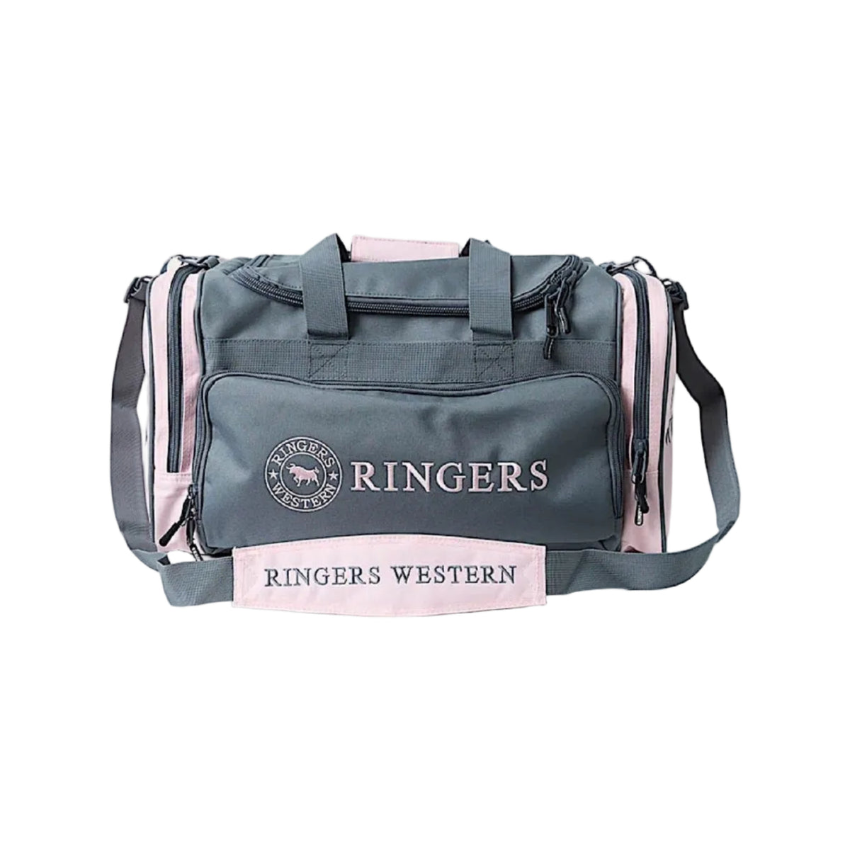 Ringers Western Rider Go Sports Bag - Charcoal/Pastel Pink