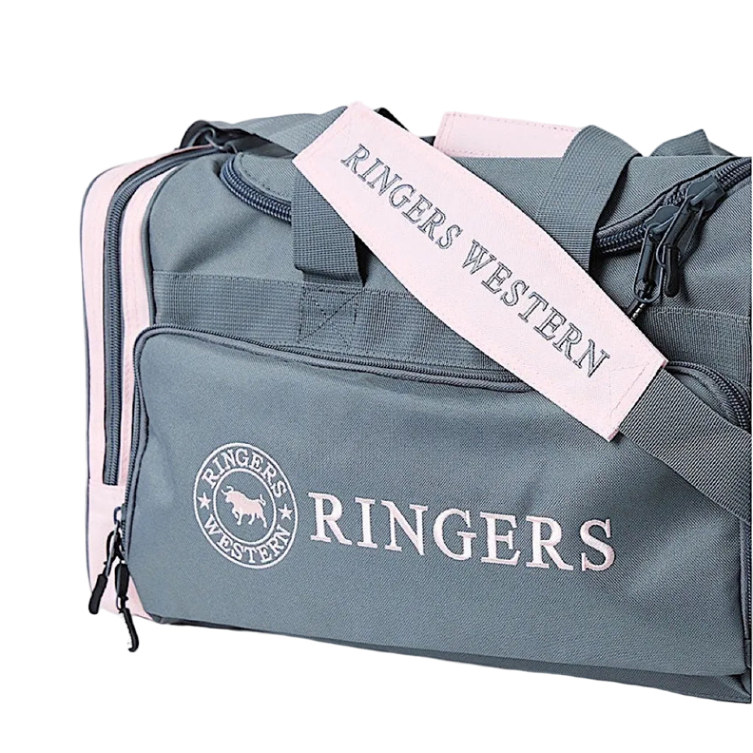 Ringers Western Rider Go Sports Bag - Charcoal/Pastel Pink