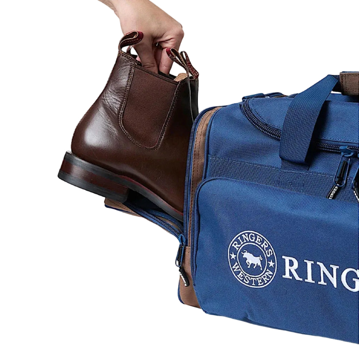 Ringers Western Rider Go Sports Bag - Navy/Brown