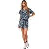 Roper Womens Five Star Collection S/S Playsuit Print Blue