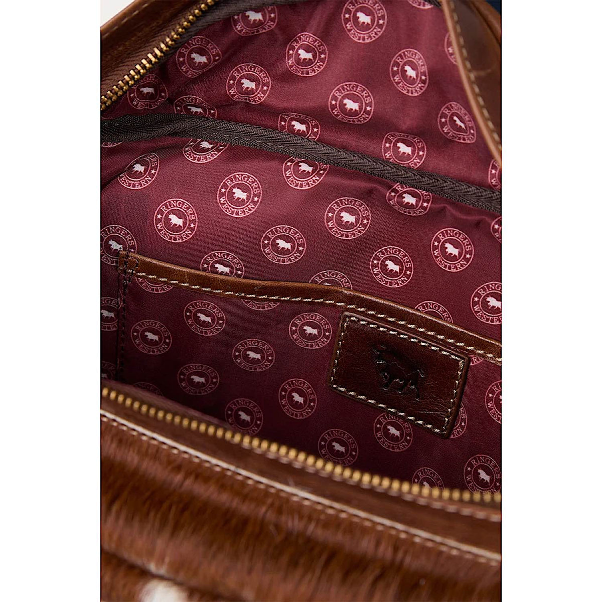 Ringers Western Toro Fur Fanny Bag - Off White / Brown