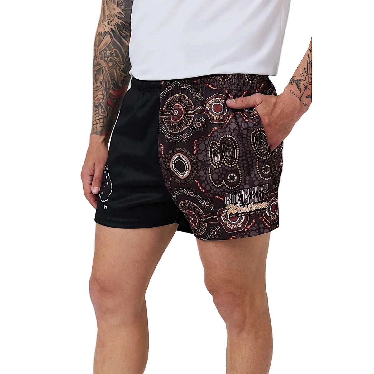 Ringers Western Garbala Unisex Footy Short - Multi
