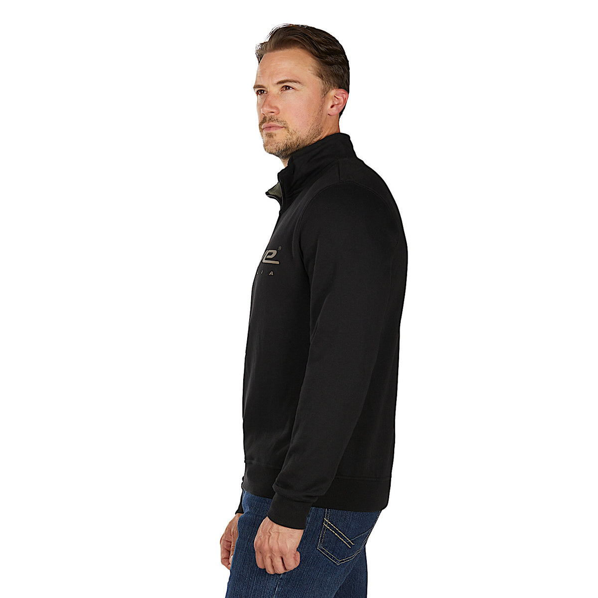 Bullzye Men’s BZ Logo 1/4 Zip Pullover - Black